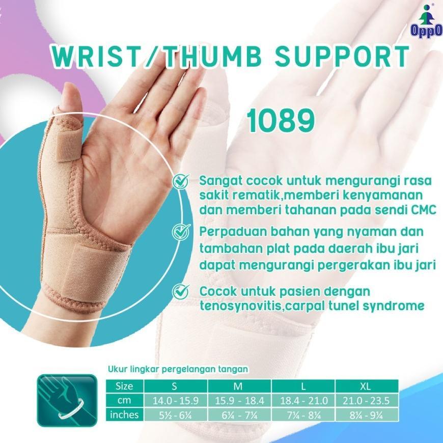 Oppo Wrist Thumb Support 1089 De Quervain's Disease