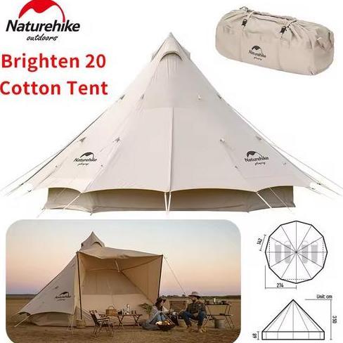 Terlaris Tenda Cotton Brighten 20 Naturehike Nh20Zp012