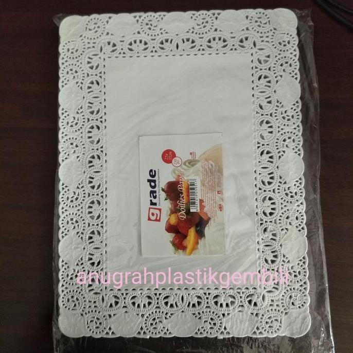 Paper Doilies Grade pesegi panjang 25 x 35 / Paper Doilies isi 250 pcs