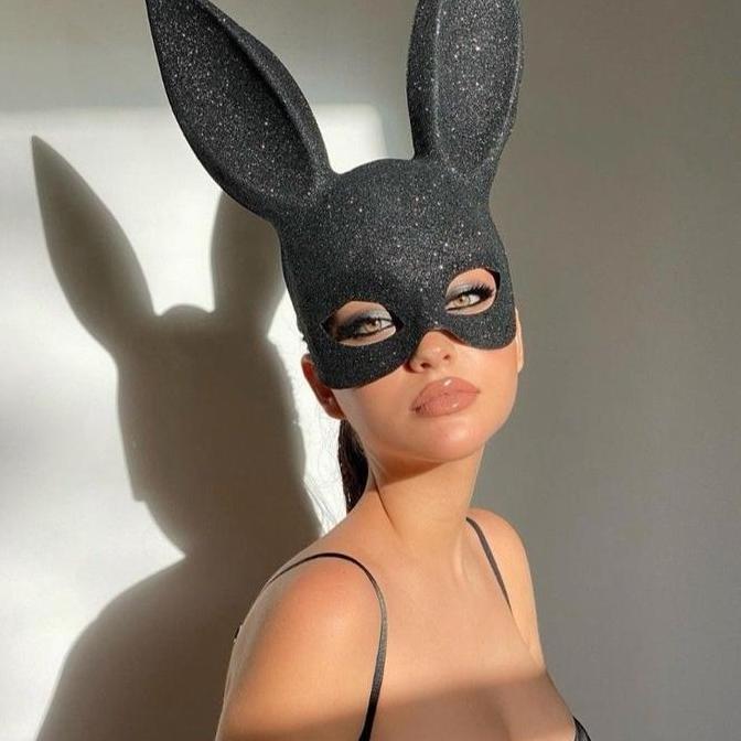 rabbit mask blink2 halloween party / topeng kelinci