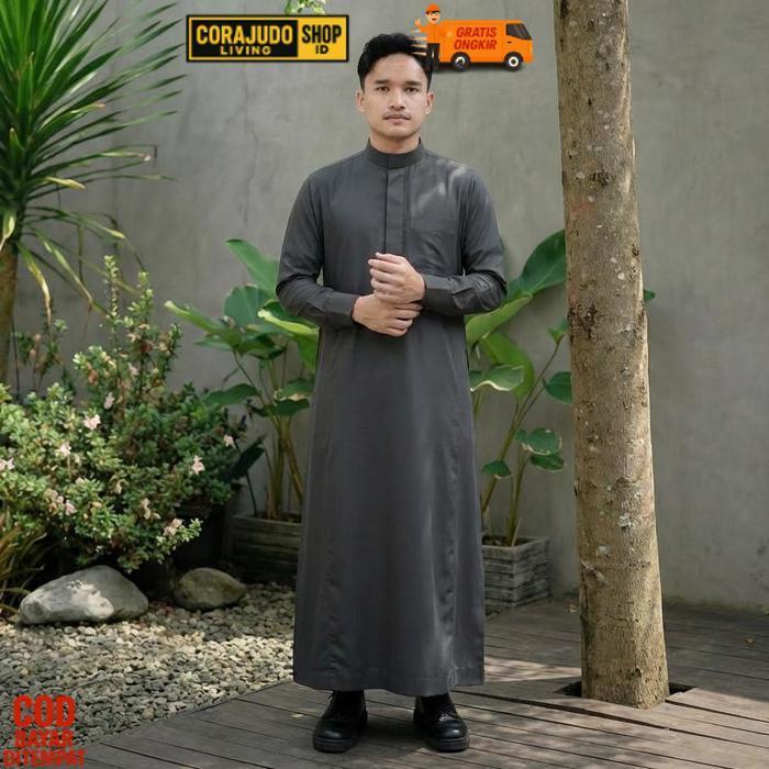 Termurah Louzman Thobe Classic / Tub / Gamis / Jubah Slimfit Dewasa