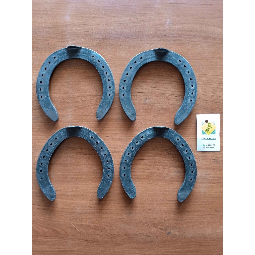 Tapal Kuda, Sepatu Kuda, Ladam Kuda Tunggang Besi Pony (4 Biji Sepatu Kuda) Impor