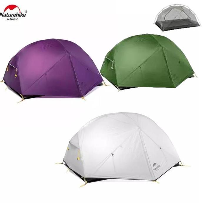 Terlaris Tenda Mongar Naturehike Nh17T007-M/Nh19M002-J 2P Ultralight Kapasitas 2 Orang