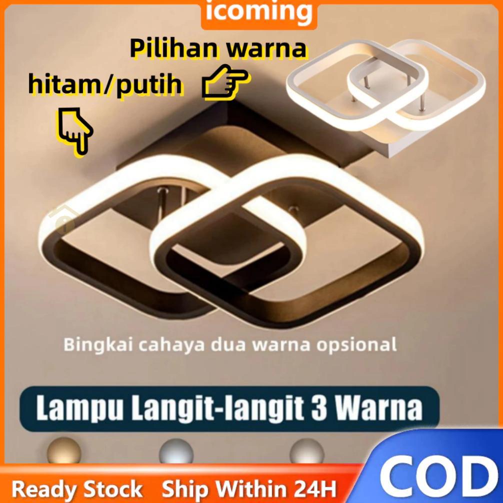 Lampu Plafon Minimalis Lampu Plafon Ruang Tamu Led 3 warna Lampu Plafon Kamar Tidur Lampu Minimalis 