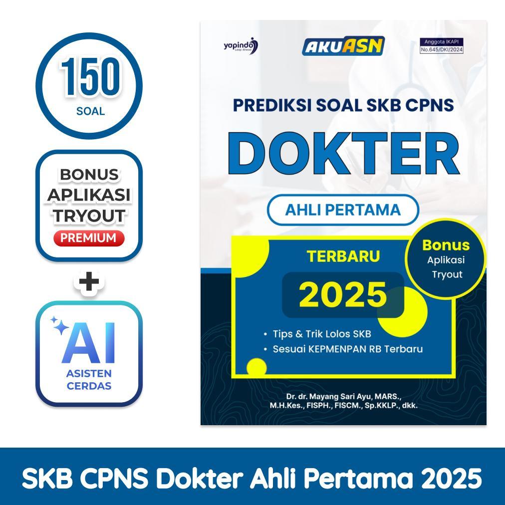 TERBARU 2026 AKU ASN Buku Prediksi Soal SKB CPNS Dokter Ahli Pertama 2025