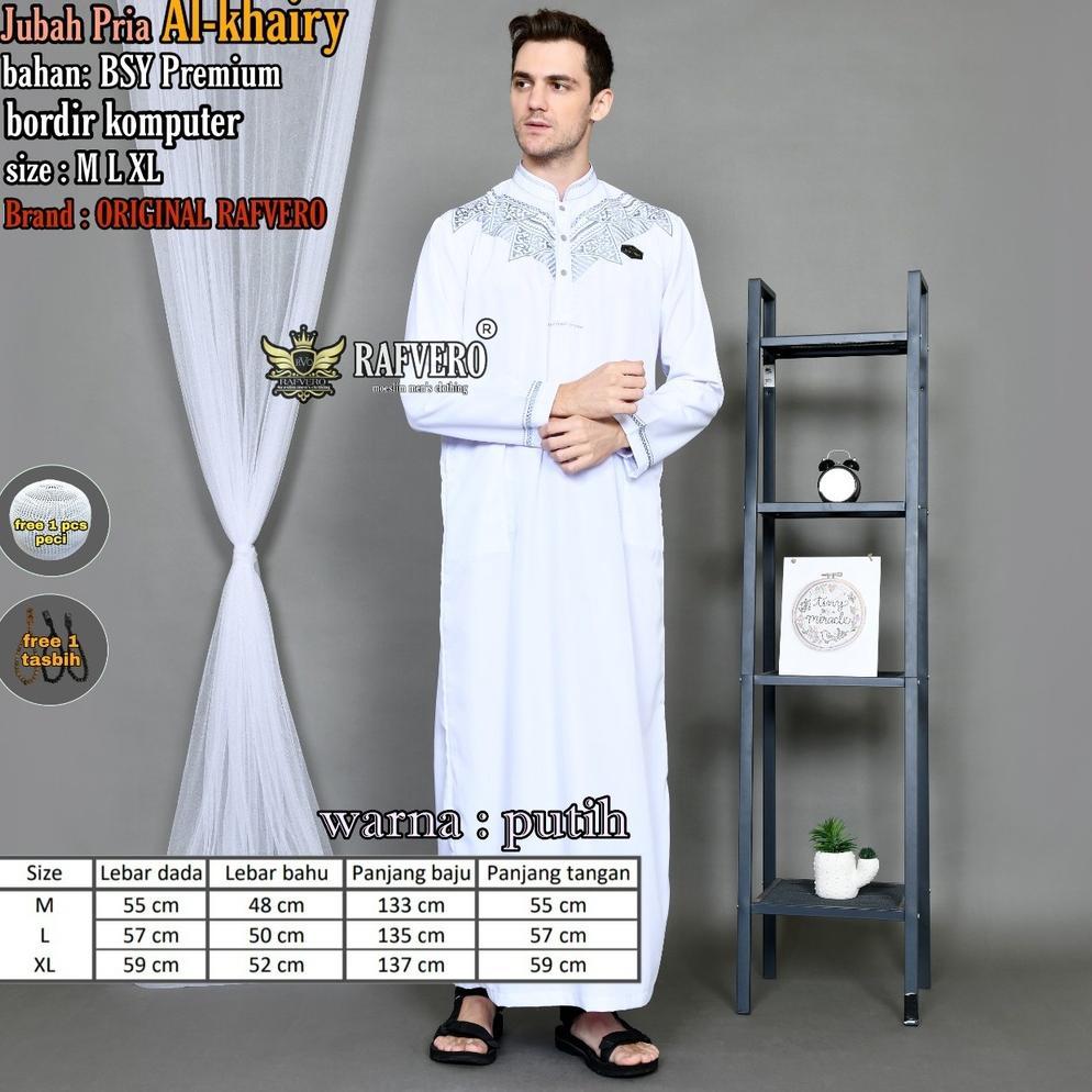 Jubah Pria Al Khairy - Jubah Pria Original Rafvero - Jubah Pria Termurah Original