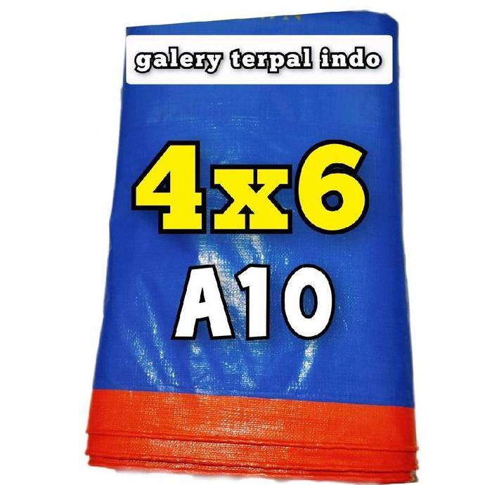 terpal plastik A10 4x6 biru orens terpal tebal murah terpal korea anti air tenda warung dan truk ten