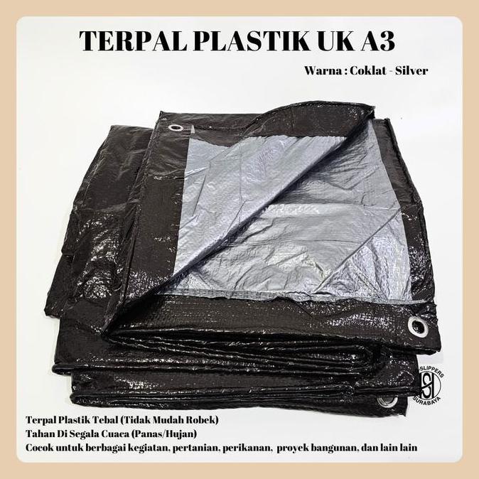 TERPAL PLASTIK A3 UK 3X3 3X4  / TERPAL PLASTIK / TERPAL A3