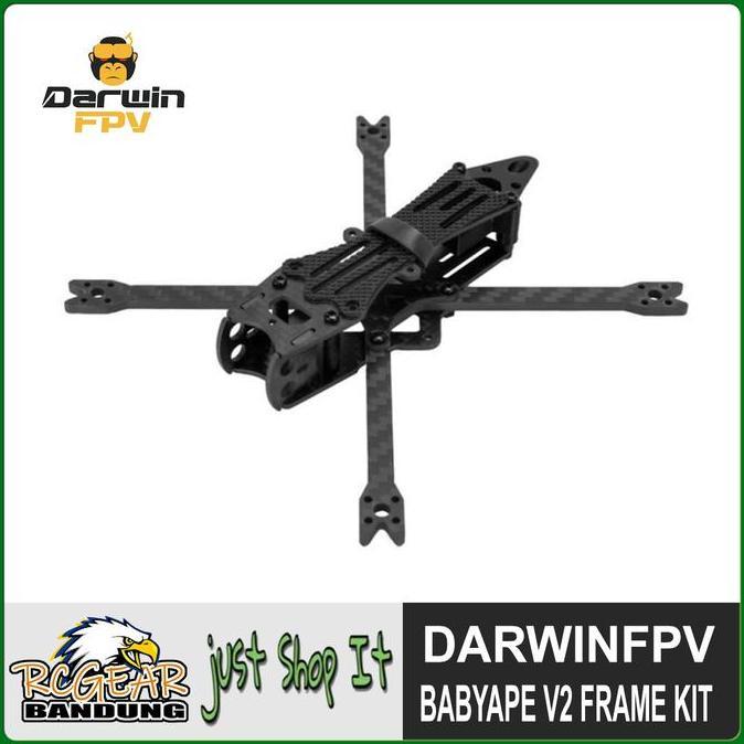 TERBARU DARWINFPV BABYAPE V2 3INCH QUADCOPTER FPV DRONE FRAME KIT