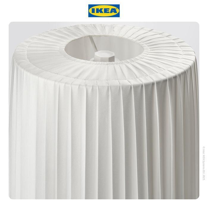 IKEA OKENSAND Lampu Lantai Kayu Beech / Putih 154cm Bohlam