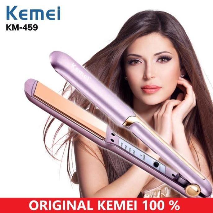 Catokan Tourmaline Ceramic Kemei 459 ORIGINAL Pelurus dan Curly / Catokan Rambut ORI Kemei 459 KM