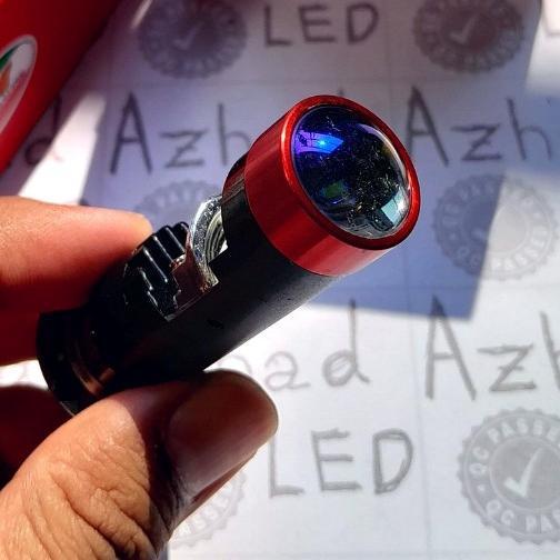 TERBARU Lampu LED H6 Mini BiLED CR7 20 Watt ACDC Motor Bebek Metik Cut Off Bluelens Mini Projie Beat