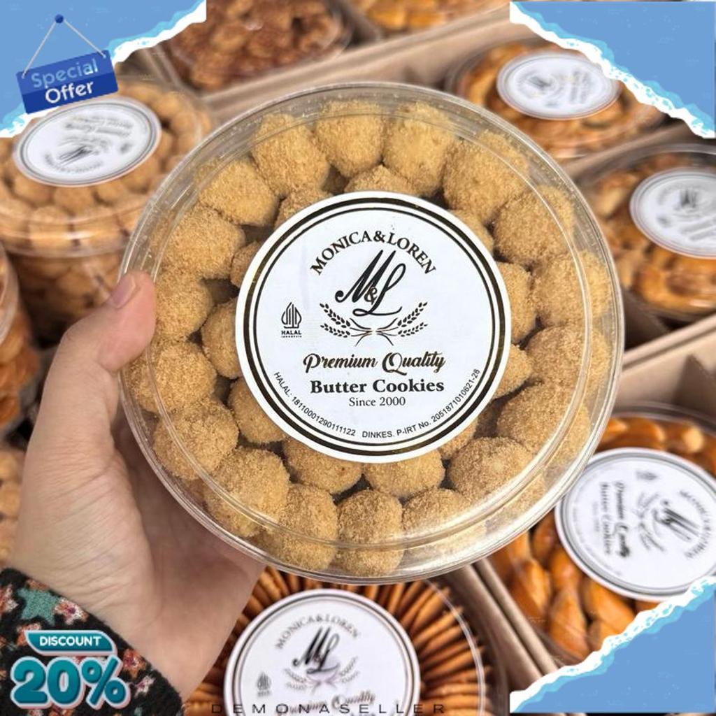 Promo Kue Kering Lebaran Monica & Loren Toples Satuan 500 Gram Kue Kering Premium Monica Loren Baker