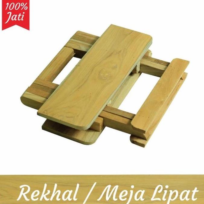 Meja Lipat Kayu Meja Belajar Meja Ngaji Asli Kayu jati Super