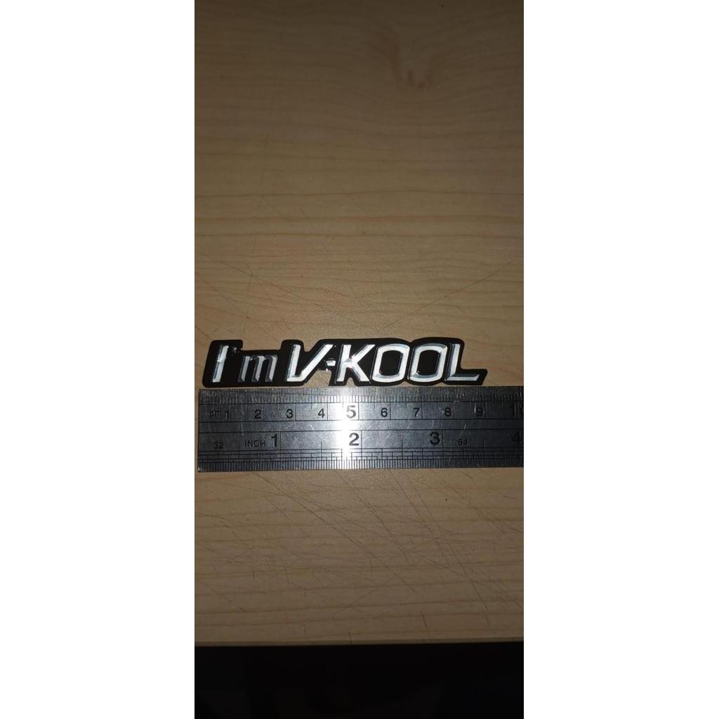 Stiker Sticker VKOOL V KOOL V-KOOL Original Emboss Timbul