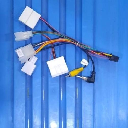 soket pnp double din android mobil toyota daihatsu