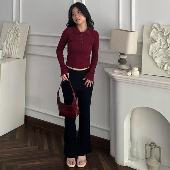 Half Button Longsleeve Knit Half Button Longsleeve Knit 57 / Top Daybydate