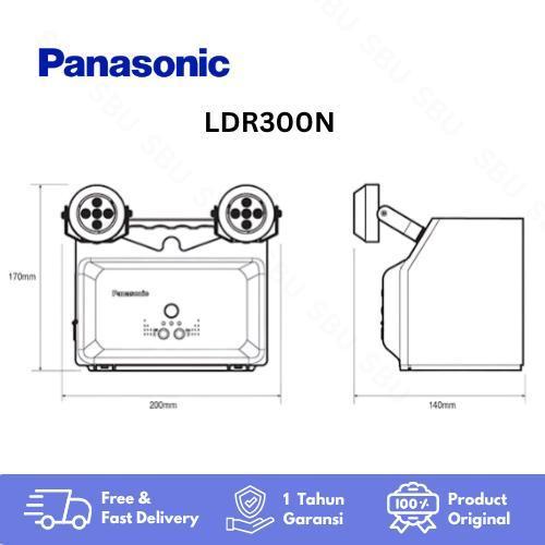 Panasonic LDR300N Lampu Darurat LED 5 Watt Cool White 5000K 600 lm Auto Cut-Off Charging Compact Des