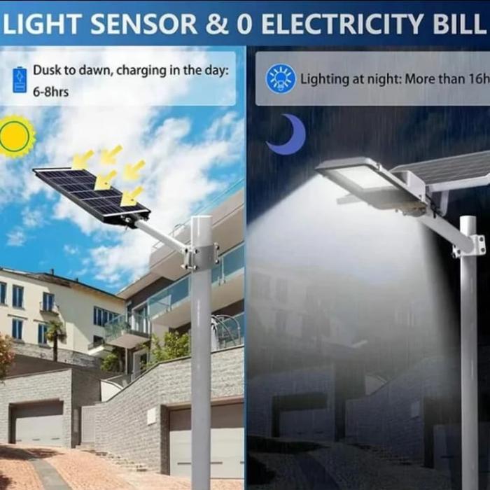 Lampu Jalan Tenaga Surya/Matahari 2000 Watt Lampu Jalan Solar Panel