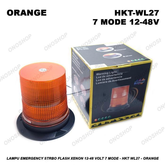 Lampu Emergency Strobo Flash Xenon 12-48 Volt 7 Mode - HKT WL27