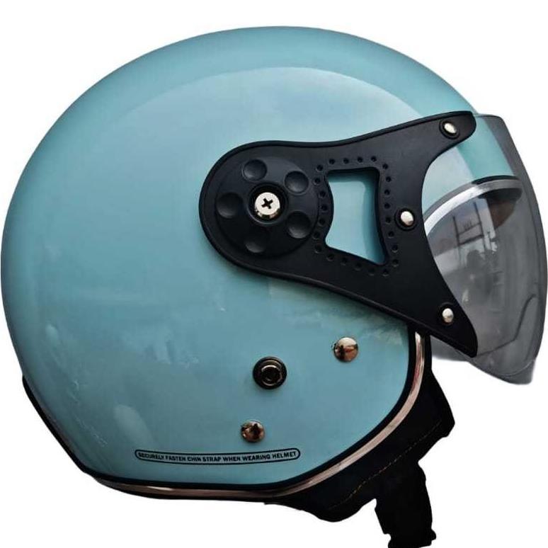 HOT SALE ARZ- HELM BOGO HIJAB POLOS WANITA INCLUDE KACA PILOT BENING | Helm Bogo Dewasa CEWEK SNI
