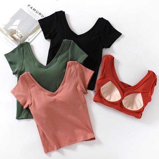 Maya Top Bra/ Bra Atasan Korea Kaos / Wanita - 024