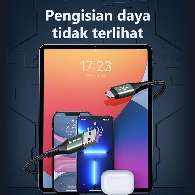 KIVEE Kabel Data Apple Iphone Lightning USB-Lightning 2.4A