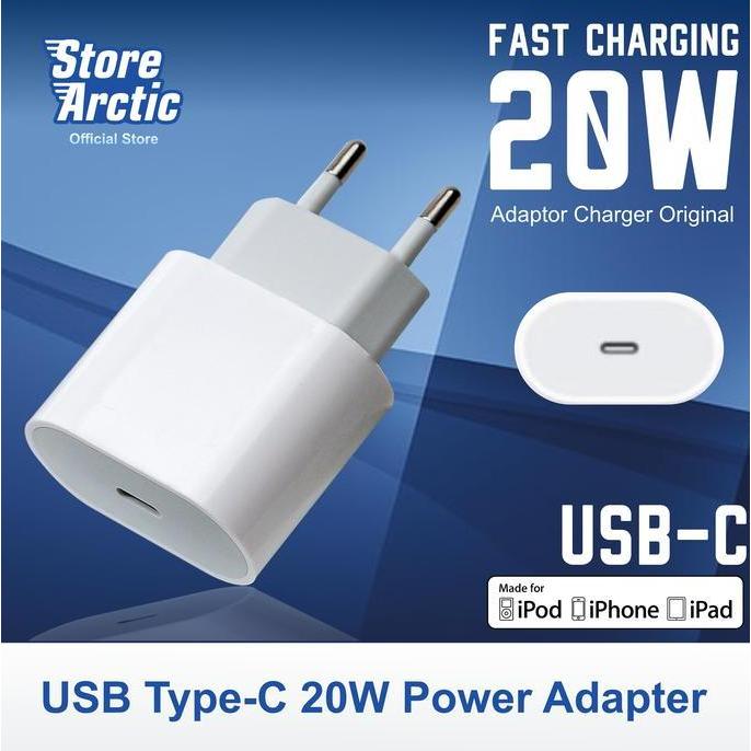 Adaptor Charger Original Iphone 11 12 13 14 Fast Charging 20W Kepala