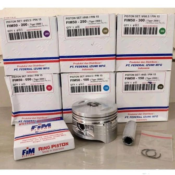 Promo Piston Kit FIM Tiger FIM50 STD OS 0/50/100/150/200/250/300 Diskon