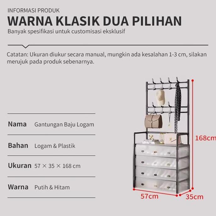 COD Rak Penyimpanan rak sepatu tertutup anti debu Pakaian Gantung Rak Sepatu Rak Sepatu Hanger Tas T