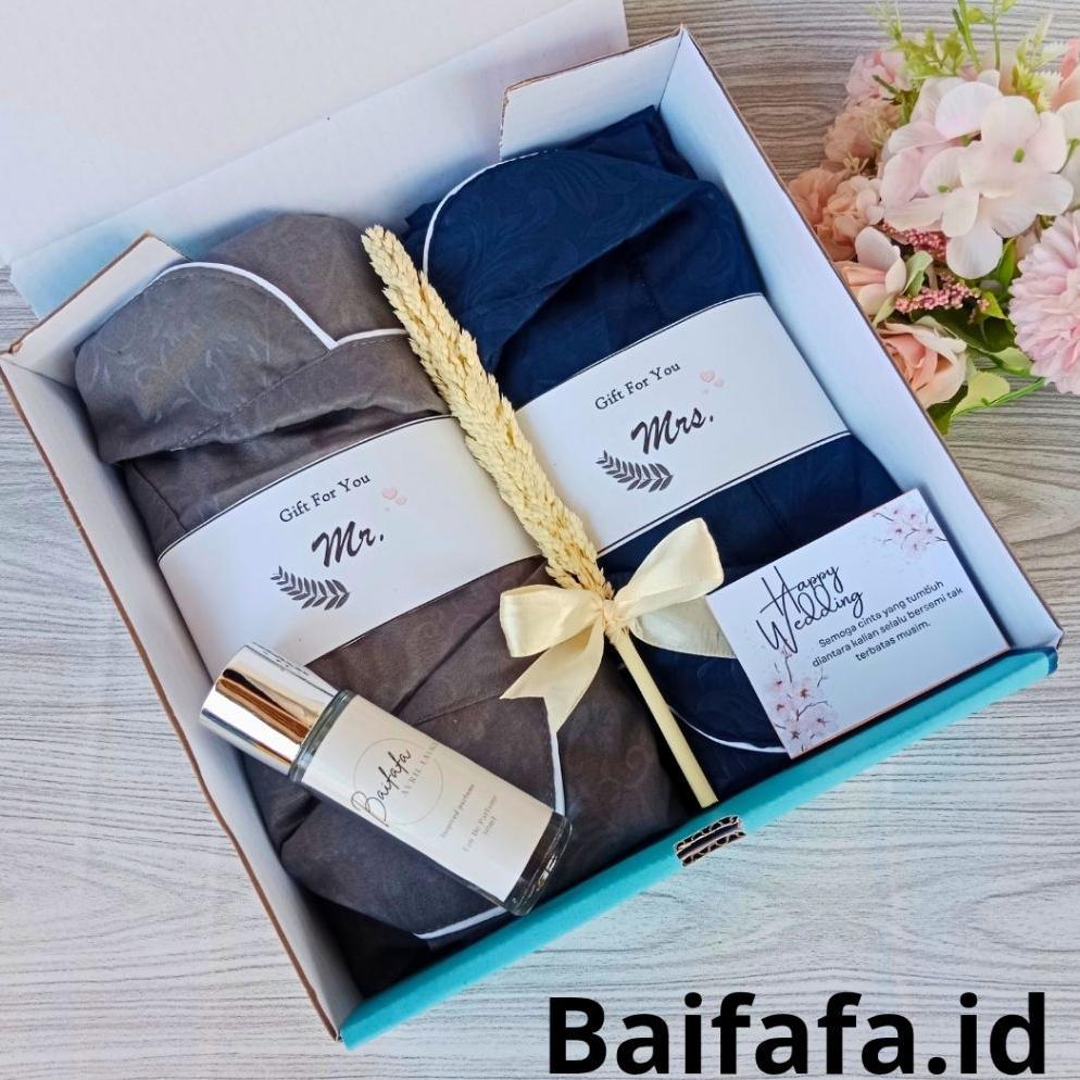 terbaru hampers setelan piyama pria dan daster piyama  wanita | hampers wedding baju tidur