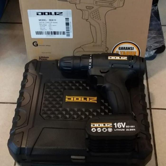 MESIN BOR BATERAI DOLIZ BD616 CORDLESS DRILL DOLIZ BD 616
