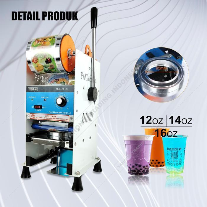 Mesin Cup Sealer Alat Press Gelas Plastik Pres Gelas Minuman + KAYU