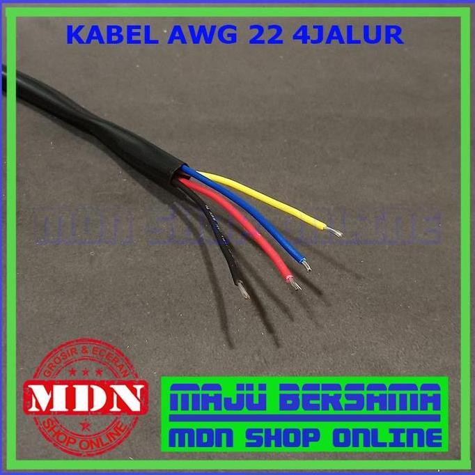 Kabel AWG 22 4Jalur Original Jual Per 1Meter