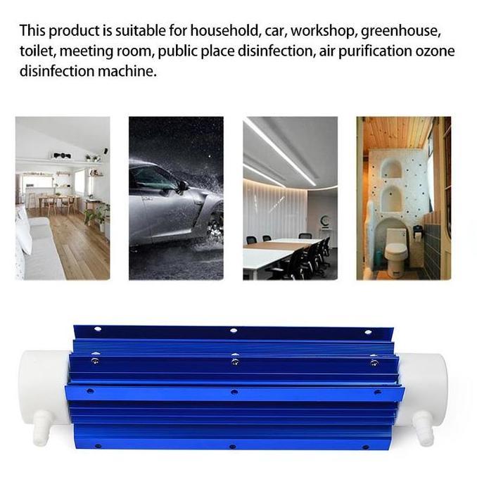 220V 10G Ozone Generator Tube Water Tabung Air Purifier Water Adjustable Purifier tabung ozon Water 