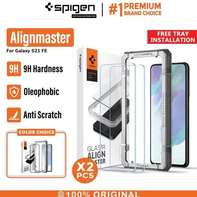 Tempered Glass Samsung Galaxy S21 FE Spigen AlignMaster Full Cover