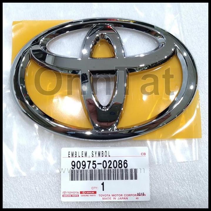 GRATIS ONGKIR EMBLEM LOGO SIMBUL TOYOTA 90975-02086 SIENTA FORTUNER HIACE WISH NOAH 