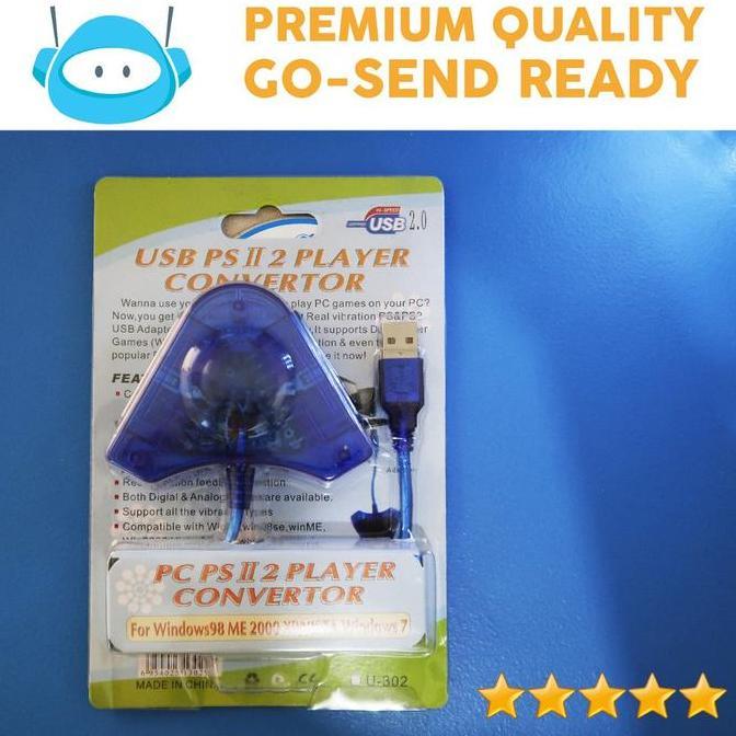 Converter Stik Stick PS2 ke PS3 / PC Double 100% Original