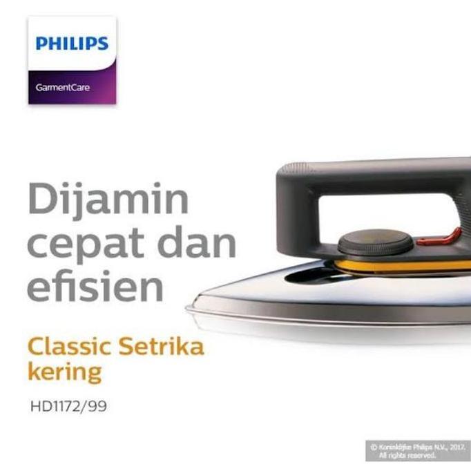 Setrika Philips HD 1172 / HD1172 Original Philips GARANSI RESMI