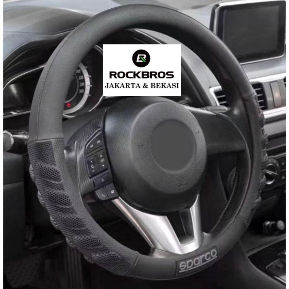 Sarung Stir Mobil Cover Steer Car Sparco SPS101 Original Premium Italy Universal Setir Asli Kulit