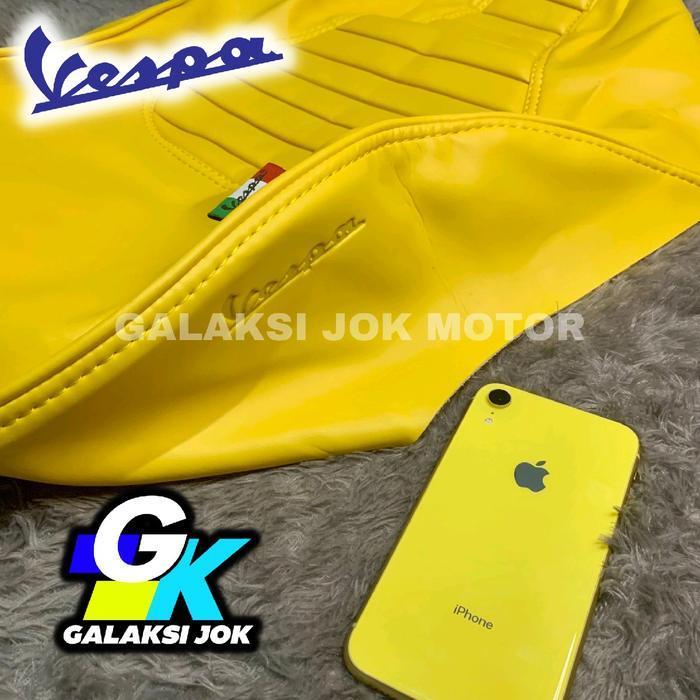 Sarung Jok Vespa Matic [Pemasangan Tukang Jok] Primavera, Vespa Gtx, Vespa Sprint Caferacer Premium 