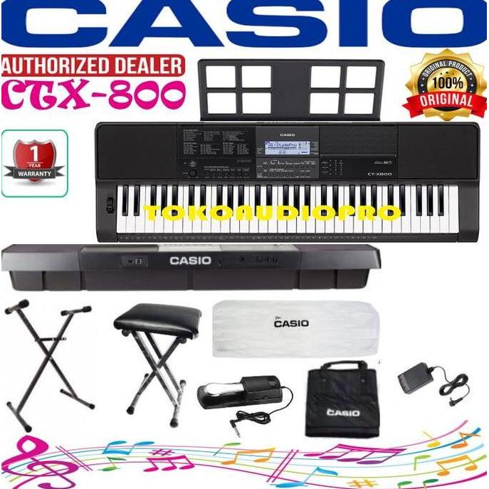 TERBARU CASIO CTX800 CTX-800 PAKET KEYBOARD