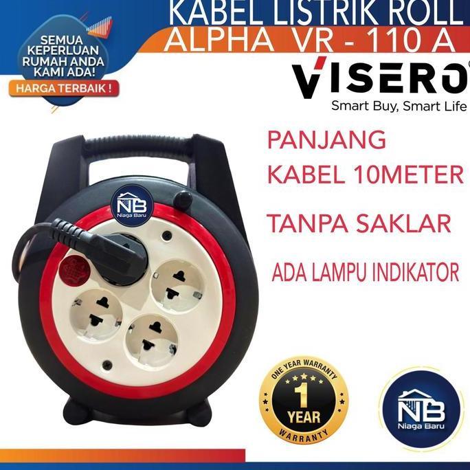 ROLL KABEL TERMINAL COLOKAN LISTRIK 4 LUBANG 10 METER BEST SELLER