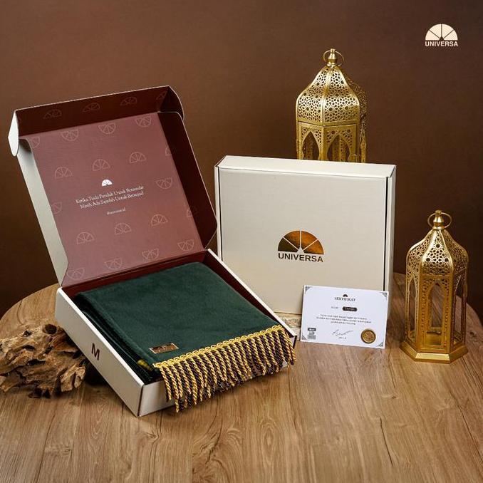 Universa Sajadah Anak (M) - Sajadah Polos Premium, Sajadah Busa Empuk Bulu Alas Kulit Anti Slip