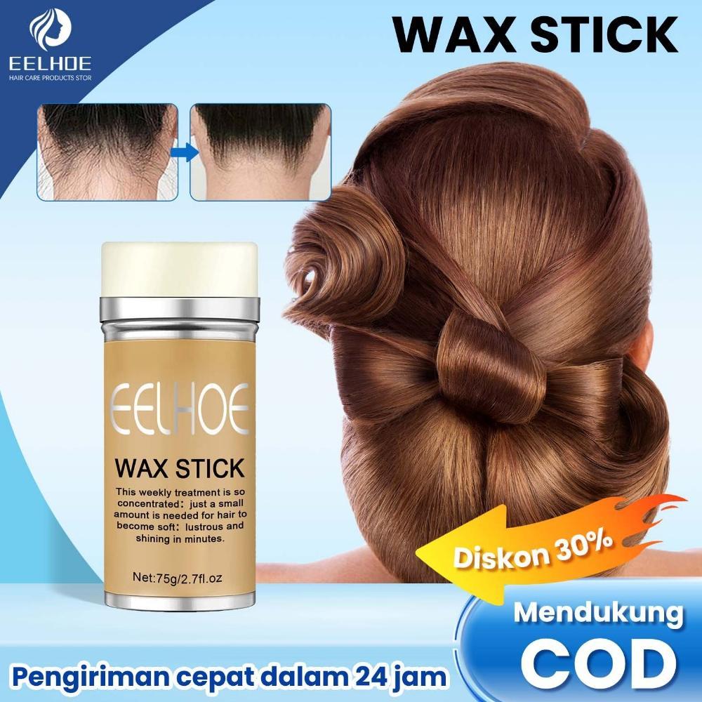 EELHOE wax stick rambut 75g hair wax stick Rambut Wax Stick Styling Rambut Merapikan Dan Menutrisi K