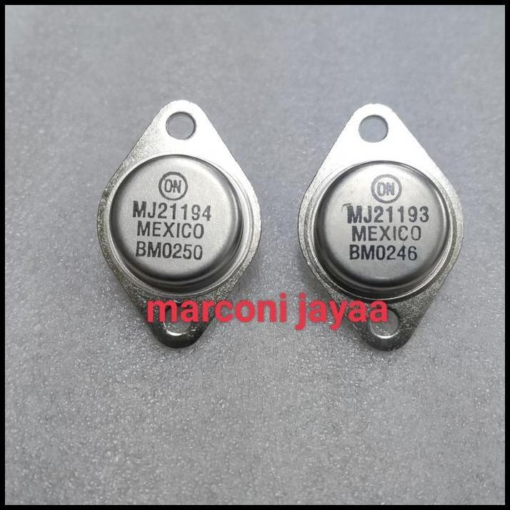 TERBARU TRANSISTOR MJ 21193+MJ21194 ON 