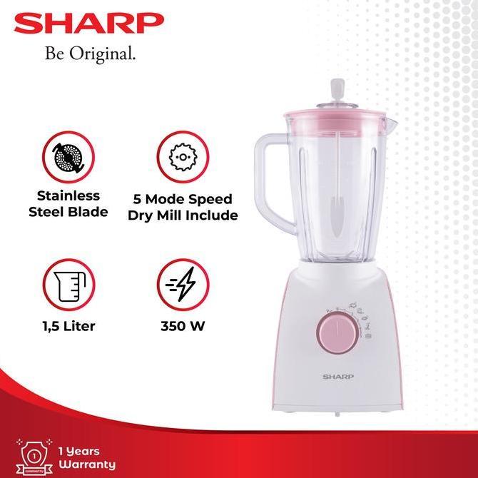 Sharp Blender Em-152P-Pk Low Watt 350 Watt Consumption
