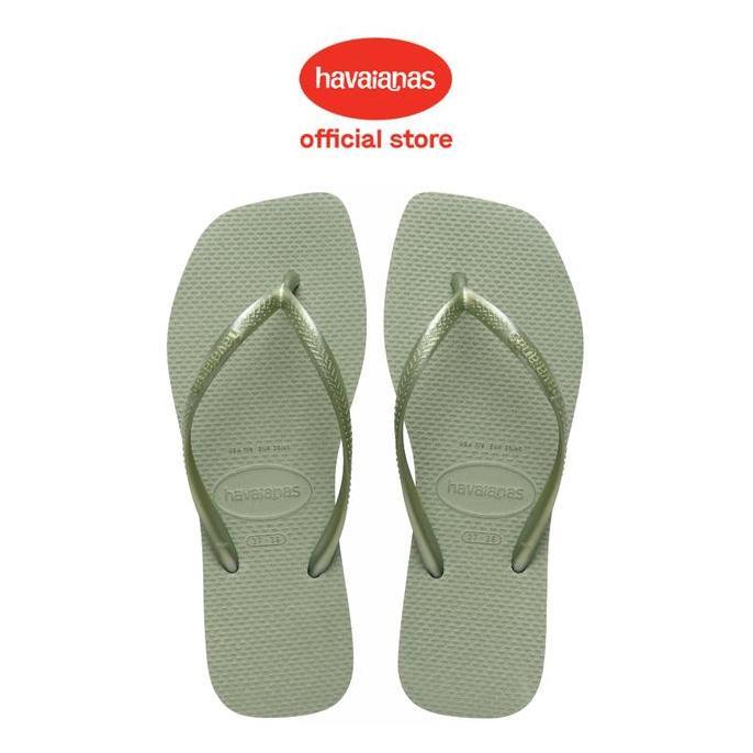Havaianas 1156 Slim Square - Smoke Green - Sandal Wanita