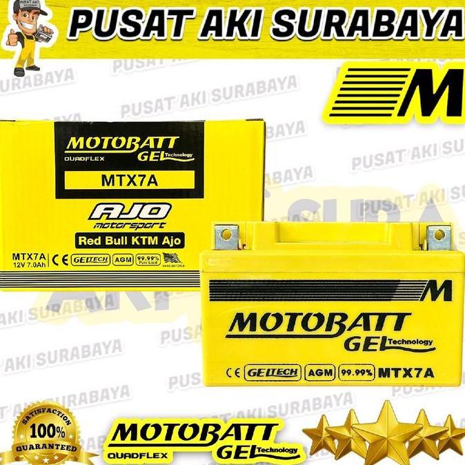 Promo JAMINAN GARANSI MOTOBATT MTX7A AKI GEL TERBAIK ACCU MOTOR  KAWASAKI NINJA H2 NINJA 250R 250 FI