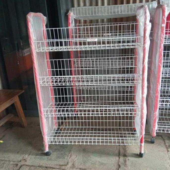 Rak Chiki Master Rak Snack Susun 4 Rs-4 Rak Display Rak Serbaguna Baru
